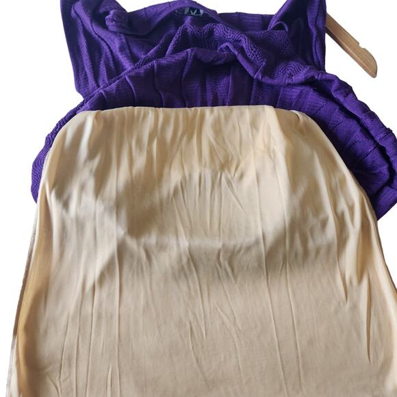 M Missoni Knit Crochet Fit & Flare Dress Purple IT Size 38 / US Size 2 - Picture 9 of 9